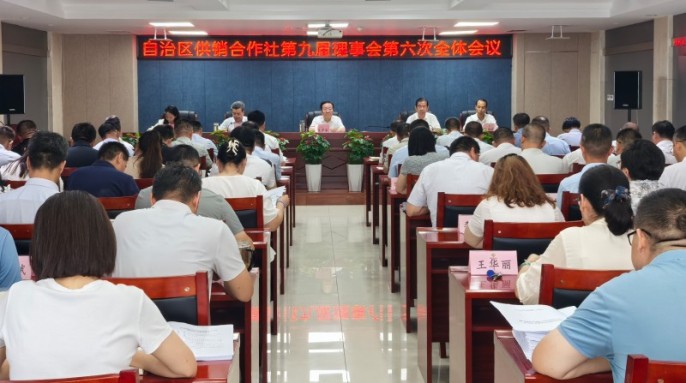 自治区供销合作社联合社第九届理事会第六次全体会议召开